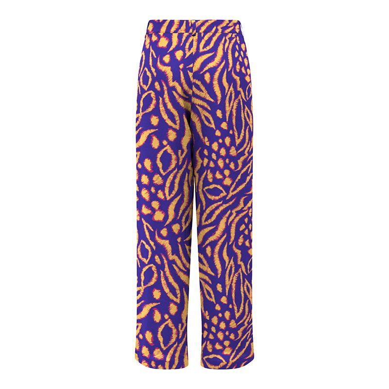 Women's Regular Fit Plant Print Pants ONLY