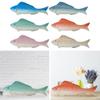 Fish Statue Wooden Figurine Birthday Gift Sculpture Ornament for Living Room Cafe Table