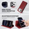 iPhone 18 Pro Max Magnetic Leather Case with Imitation Cowhide Texture and Flip Card Holder