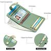 New Arrival Hot Sale Women'S Ultra-Thin Wallet Bifold PU Leather Card Clamp With Key Chain Zipper Document Package