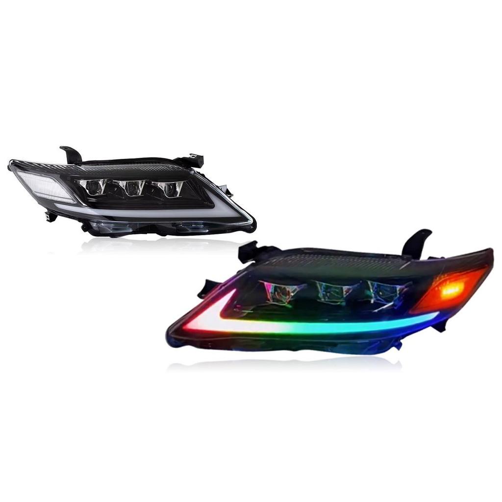 Camry Headlight Assembly with RGB Daytime Running Lights & Flowing Turn Signals (09-11 US Model)