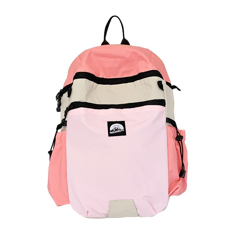 Niche Contrasting Colors, Large-capacity Student Schoolbags, New Travel Leisure, Simple Shoulder Travel