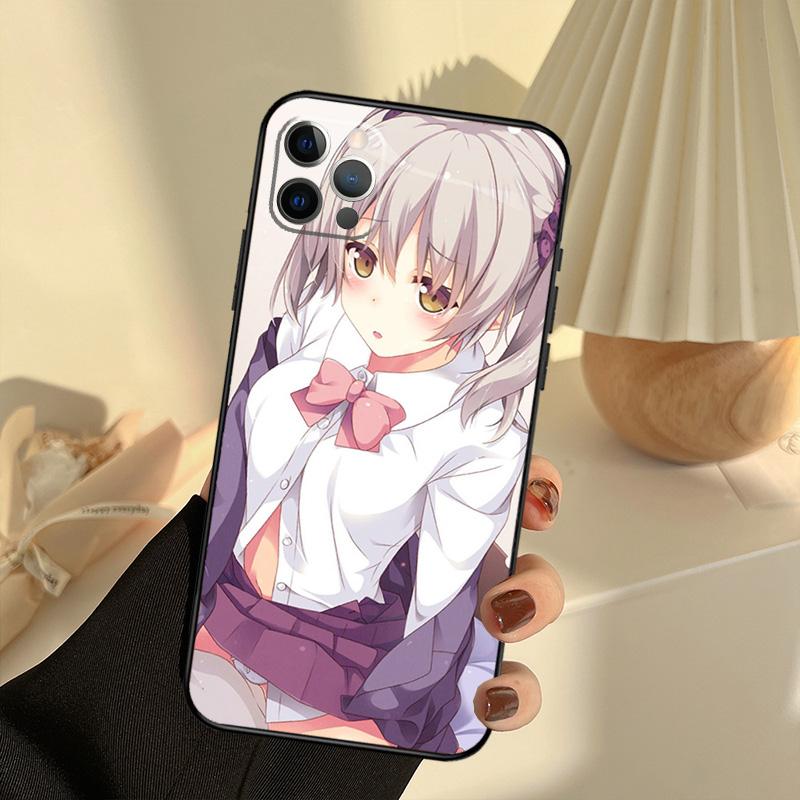 Anime Girl Cartoon Japan Cute Phone Case For iPhone 14 16 15 11 12 13 17 Pro Max 13 Mini 15 16 Plus 16e 17 Air Cover Funda