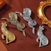 New Vintage Metal Animal Brooches Neutral Line Horse Cat Brooches Stylish Suit Coat Decor Banquet Party Daily Wear Jewelry Gifts