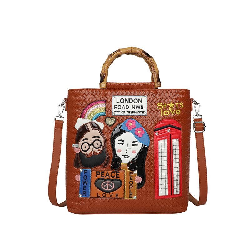 Large Capacity Women's Bag - Embroidered Business Tote Bag in Bohemian Style - Single Shoulder Crossbody Bag