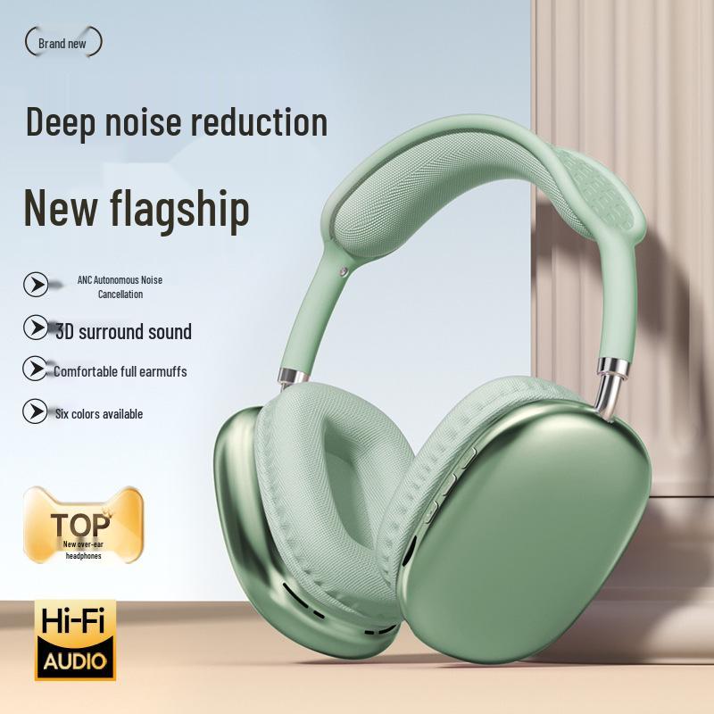 Cross-border P9 Bluetooth Over-Ear Headphones: Wireless, Sports-Ready, Ultra-Long Battery Life, Universal Fit with Card Slot.