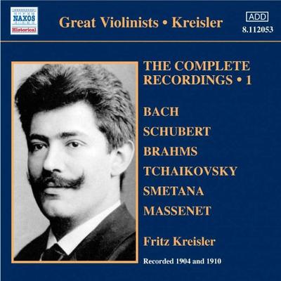 Great Violinist Series/Kreisler Complete Recordings Vol. 1