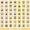 50 Cute Wind Animal Graffiti Stickers Suitcase Guitar Decoration Waterproof Stickers DIY Hand Account Stickers