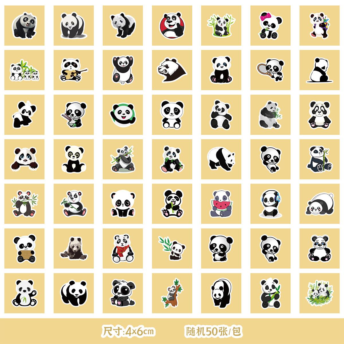 

50 Милых Наклеек Граффити с Животными на Ветру, Набор для Украшения Чемодана, Гитары, Водонепроницаемые Наклейки, DIY Наклейки для Ручного Счета