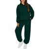 Women's Leisure Suit Long Sleeved Loose Hoodie Sweatshirts and Trouser Autumn Female Fashion Two Piece Set