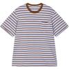 Women's Striped Round Neck Short Sleeve T-Shirt