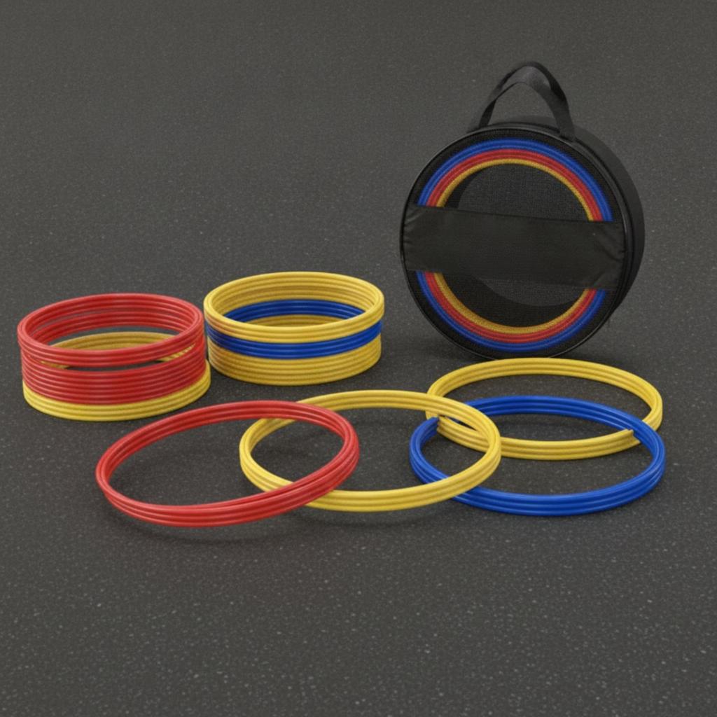 12 Pieces PP Agility Training Hoop 50 Cm Diameter for Sports Teams, Students