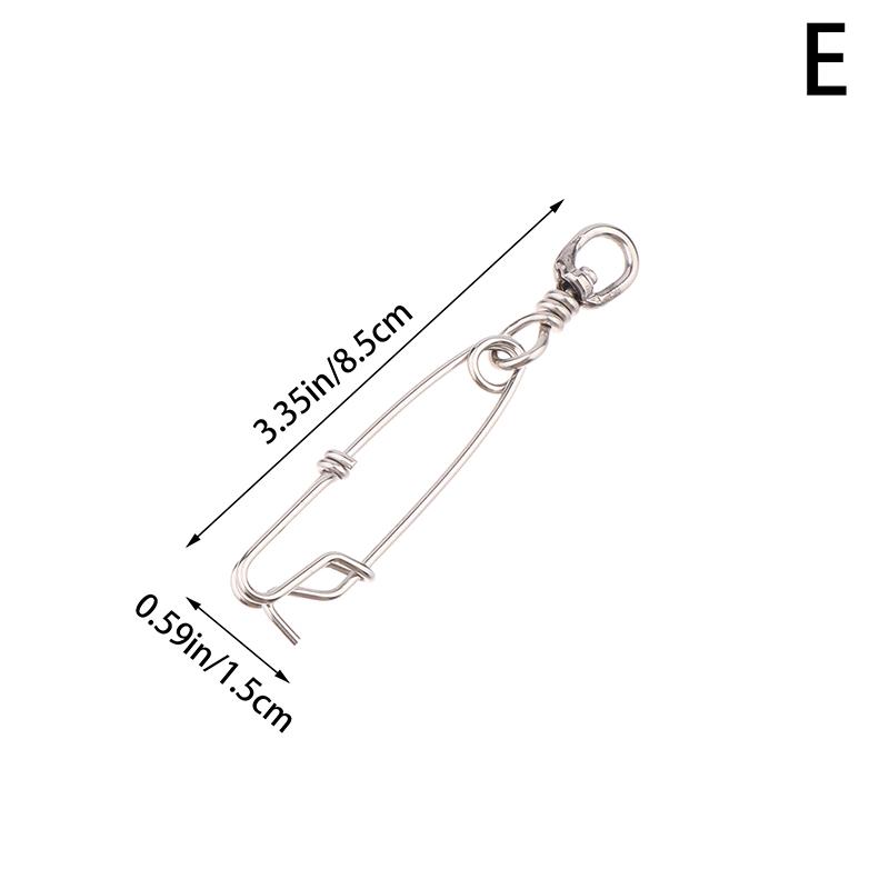 

1 шт. Кольцо из нержавеющей стали Зажим для ловли тунца Застежка с вертлюжным кольцом Соединитель для подводной охоты Ловля на ярус Аксессуары E