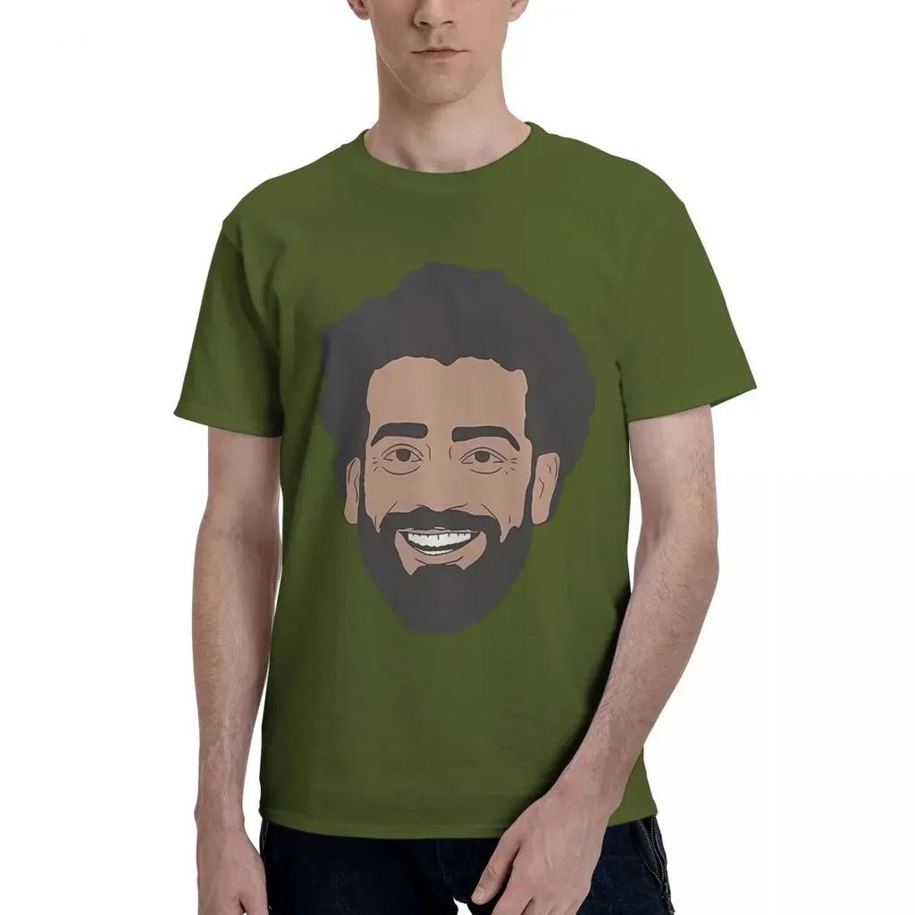 Mohamed Salah Mo Salah Football Soccer 100 Coton Décontracté Respirant Confortable Hauts Unisexe Vêtements de Designer Chemise Unisexe