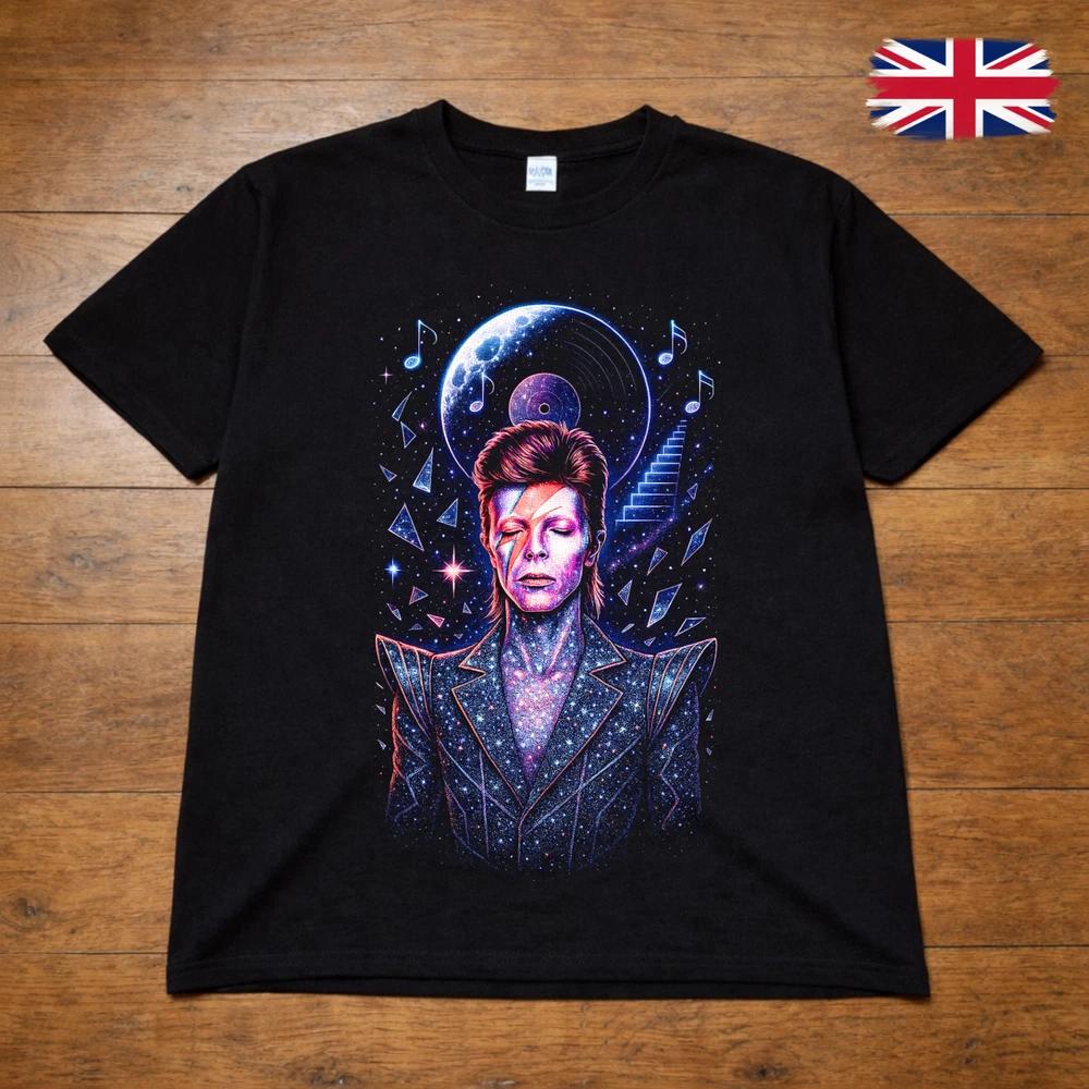 David Bowie Ziggy Stardust Cosmic Portrait TShirt Adults Kids 2XL