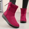 Damen Schneestiefel Winter Dick Plüsch Warme Baumwollschuhe Winter Plüsch Mid-Calf Stiefel Rutschfeste Plateau Stiefel Winterstiefel für Damen
