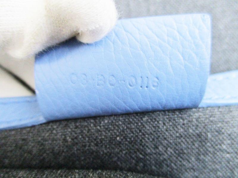 Authentic Dior Homme Carf Leather Navy Blue&Light Blue Backpack #6872 Seller refurbished