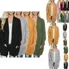 Cozy Women Cardigan Sleeve Loose Knitted Sweater Outwear With Fashion Pockets