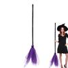 1Pcs Halloween Party Witch Broom Kids Plastic Cosplay Flying BroomstickProps For Masquerade Halloween Cosplay