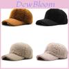 Cotton Unisex Baseball Cap With Plush Lining For Fall Winter Outdoor Activities And Casual Wear