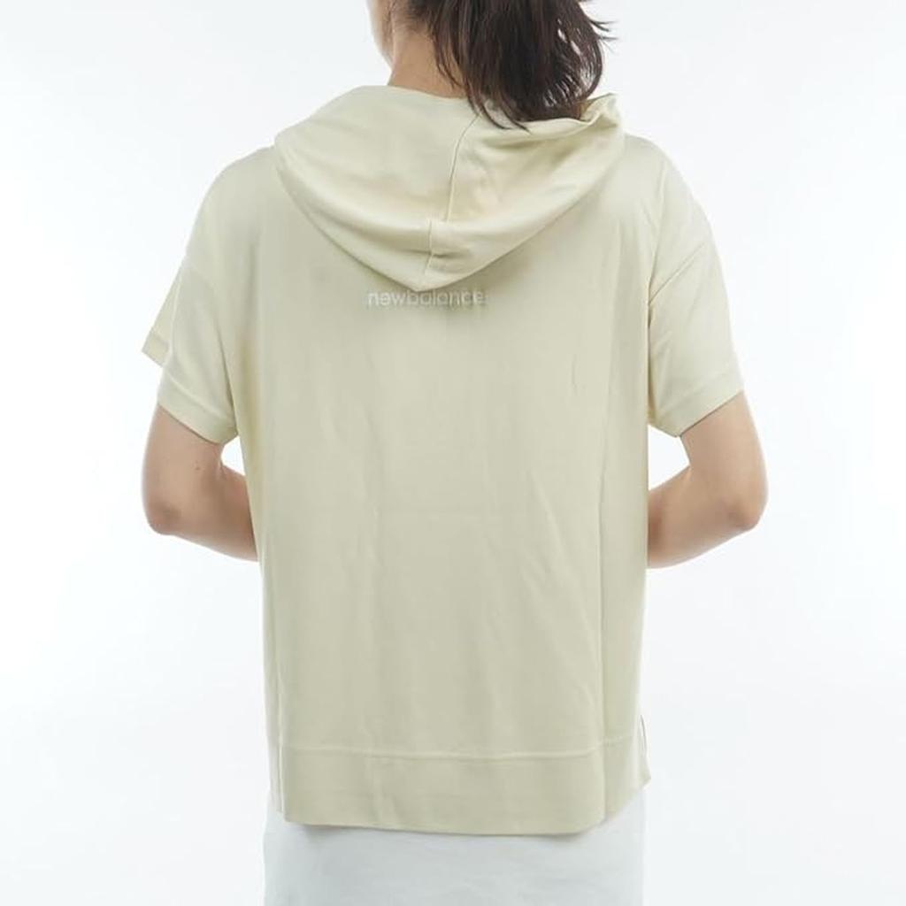 Golf Sweatshirt Hoodie 0 [New Balance] Short-Sleeve (Stretchable & Cooling) / Women's / 012-6164503 040_Beige [S]