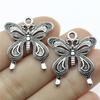10pcs Charms Butterfly Antique Silver Color Butterfly Pendant Charms Butterfly Charms For Jewelry Making