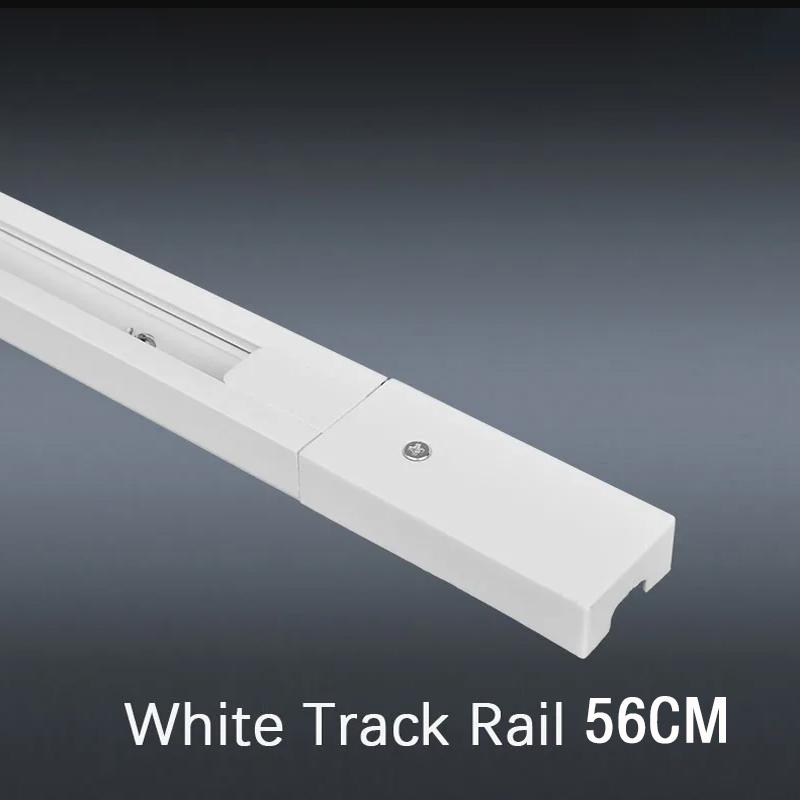 1pcs led Track light rail 50cm PVC white  black lead rail connectors rail 2 Wire bracket accessories