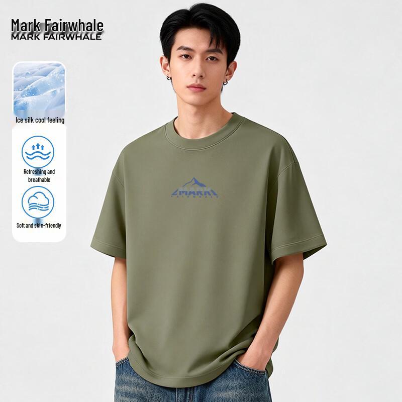 Mark Fairwhale Men's Ice Silk Round Neck T-Shirt