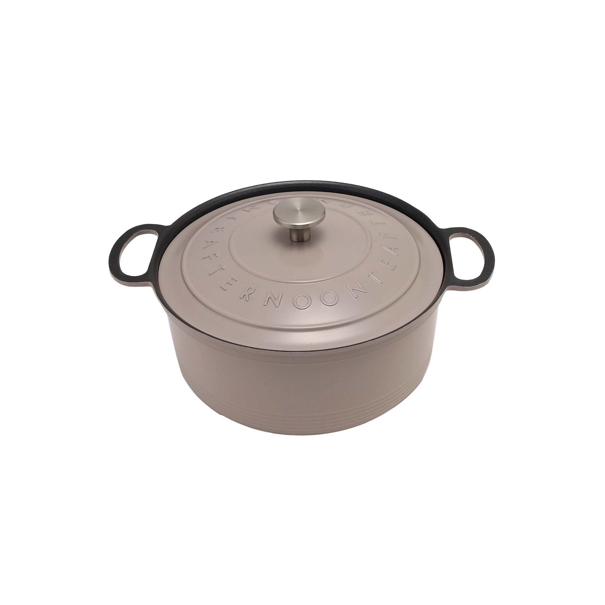 

Afternoon Tea Living JJ22 Logo Works Cocotte Pot and Frying Pan Set, Mocha Beige