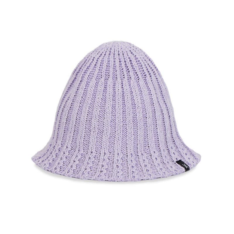 VARZAR VA Label Knit Tulip Hat Lavender