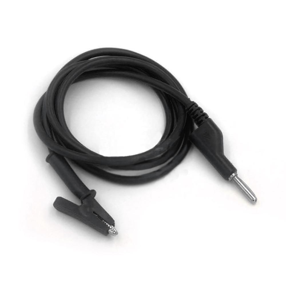 1piece 4mm Stackable Banana Plug To Crocodile Alligator Clips Flexible Cable for Multimeter Electrical Testing