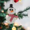 10PCS Snowman Tree Pendant Hanging Ornaments with Rope Party Home Supplies