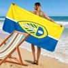 Leeds United A.F.C. logo Plážová osuška, Velká měkká rychleschnoucí osuška pro pláž, kempování, plavání