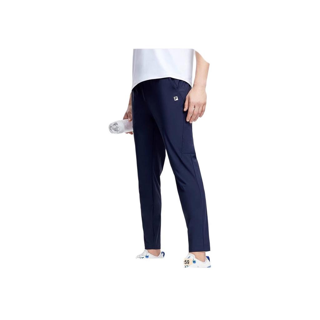 Fila New Basic Simple Straight Leg Fitness Knitted Sports Pants Men Bottoms Dark-Blue A11M331602FNV