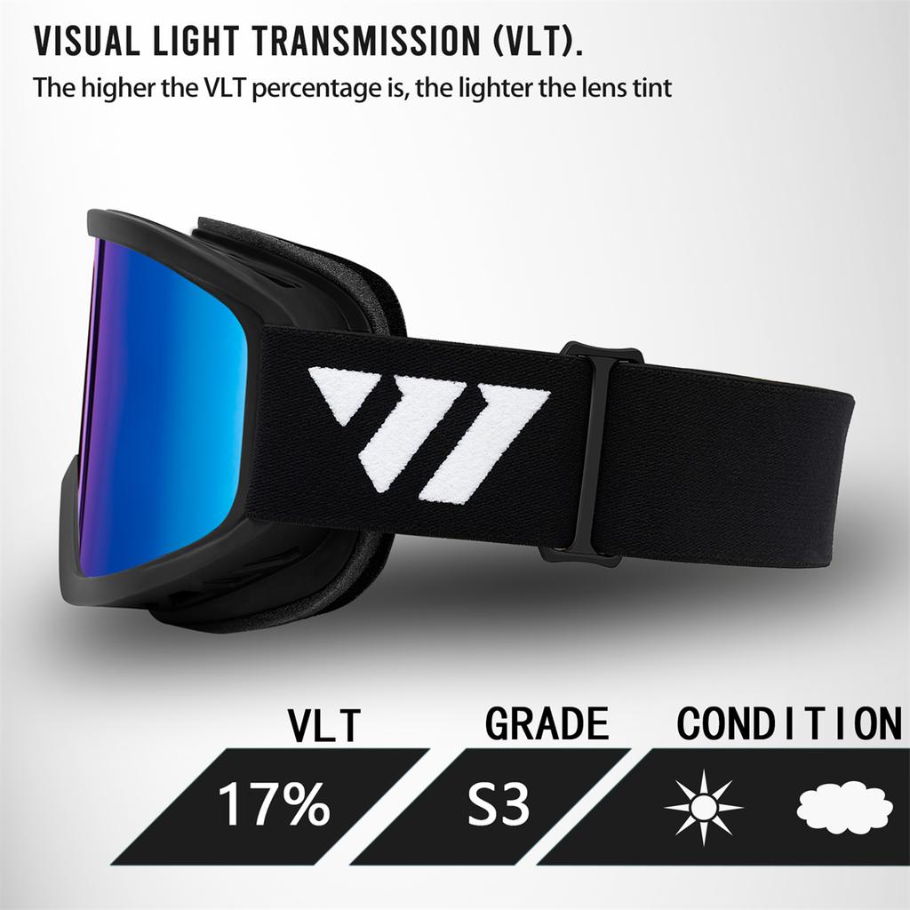New Brand Ski Goggles Double Layer Lens Anti Fog UV400 Protection Snow Glasses for Men Women Skiing