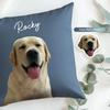 Customisable Dog Photo Pillow Personalized Pet Cushion Throw Pillow with Pet Picture Custom Decor for Pet Owners Unique Gifts