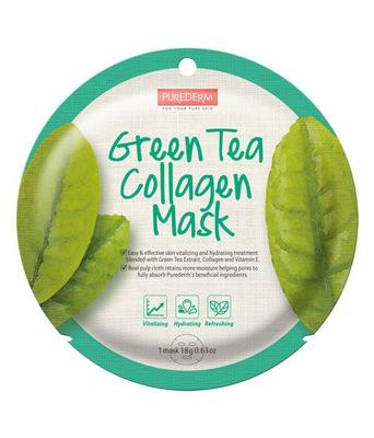 Purederm Collagen Mask Maska Do Twarzy W Płacie Green Tea 18G