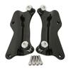 HUILI-JPHOME 4-Piece Docking Hardware Kit for Harley Touring, Street Glide, Road King, and Street Glide (2014-Onward) (Black)