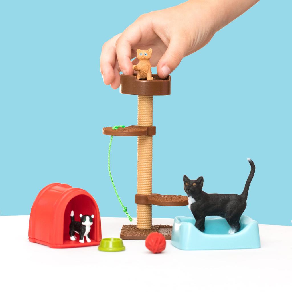 Schleich Farm World Cat Play Area Figure 42501