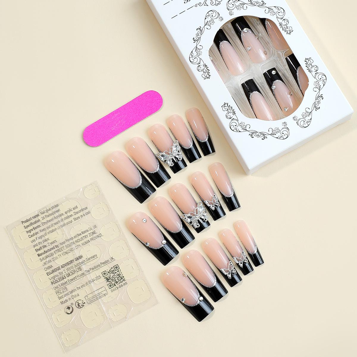 

Flashy Gradient French-Style Wearable Nail Patches