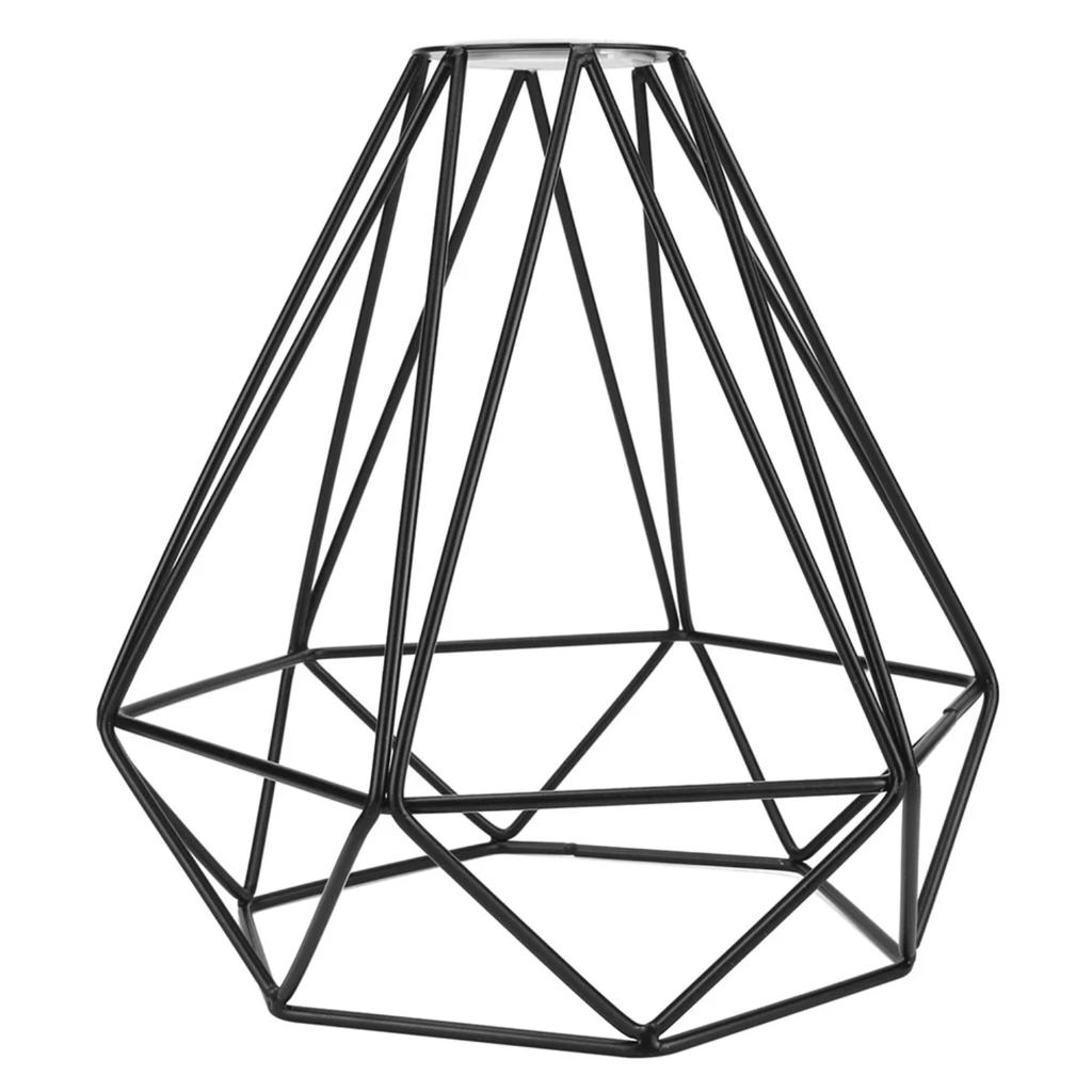 New Vintage Black Iron Pendant Light Fixture with Stylish Industrial Lampshade for Modern Kitchen or Bedroom Illumination