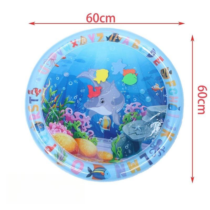 For Cat Pvc Ocean Fish Crawling Induction Cat Playing Water Mat Interactive Cat Toy Cat Playing Water Mat Sensory Water Play Mat