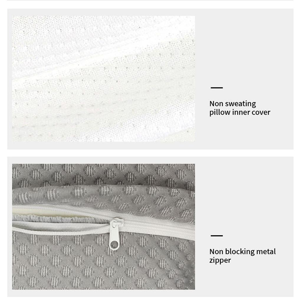 Cervical Pillow Memory Foam Soft Breathable Ergonomic Thickened Ice Silk Neck Support Pillow for