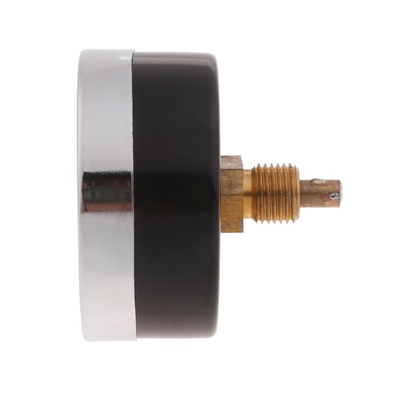 0-16Bar 0-120℃ Pressure Gauges Steel  1/4inch 2.4in Pressure Gauges Thermomanometer