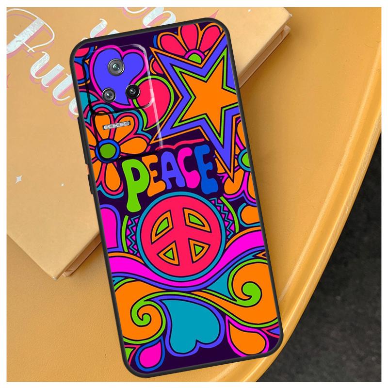 Hippy Hippie Psykedelisk Konst Fred Fodral För Xiaomi 15 14 Ultra 17 Pro Max 13T 14T 15T POCO F5 F6 F7 Pro X5 X6 X7 F8 Ultra Fodral