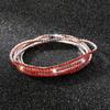 5Pcs/Lot Elastic Crystal Bracelets 2Mm Charming Gold Color Crystal Rhinestones Metal Bangle Bracelet Jewelry Diy Gift