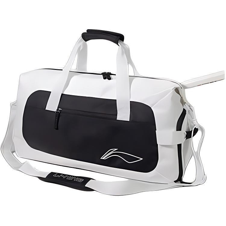 Li Ning Polyester Travel Bag Unisex Black White ABDU321-2