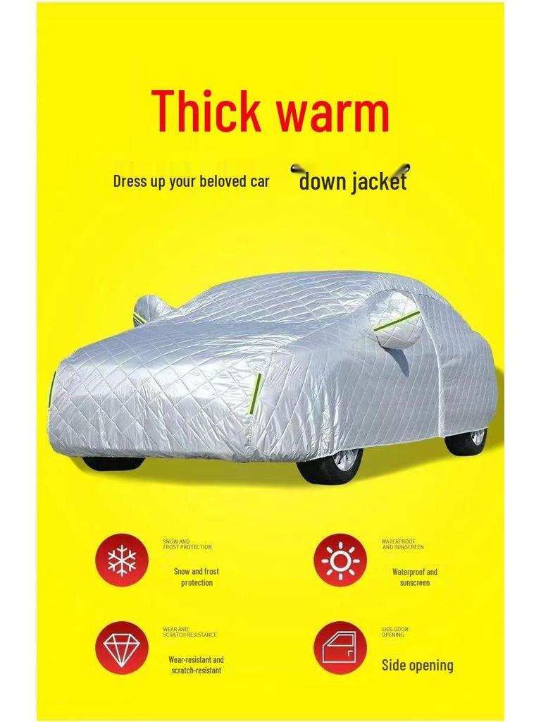 Housse de voiture matelassée en coton toutes saisons pour Honda CR-V: Protection contre la grêle, le soleil, le gel et la neige.