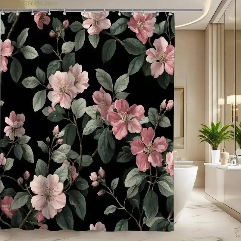 Ein Badezimmer-Duschvorhang zur Feier von Hochzeitsjubiläen, Enthält 12 Haken, Maße 70,87*70,87 Zoll, Perfekt für Zuhause