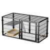 Space-Saving Anti-Escape Cage with Top Cover for Cats and Dogs
